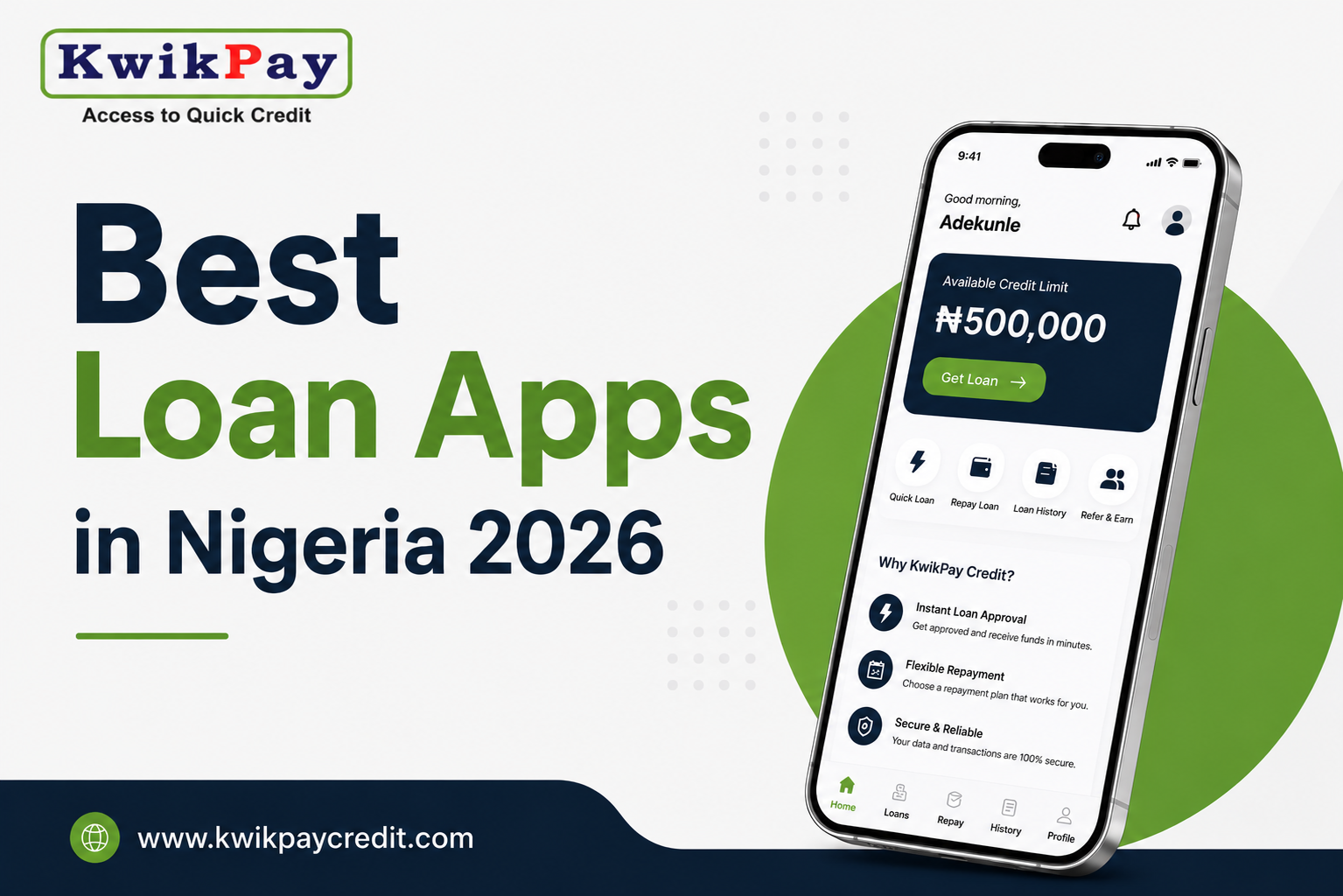KwikPay Credit: the best loan apps in Nigeria 2026